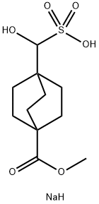 Sodium hydroxy(4-(methoxycarbonyl)bicyclo-[2.2.2]octan-1-yl)methanesulfonate Struktur