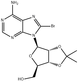 8-broMo-2',3'-O-(1-Methylethylidene)adenosine Struktur