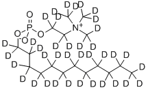 DODECYLPHOSPHORYLCHOLINE-D38 Struktur