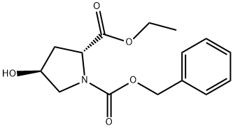 Ethyl (S)-1-Cbz-4-hydroxy-2-pyrrolidinecarboxylate Struktur