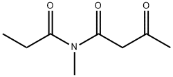 Butanamide,  N-methyl-3-oxo-N-(1-oxopropyl)- Struktur