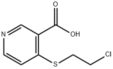 4-(2-Chloroethylthio)nicotinic acid Struktur