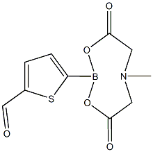 5-(6-Methyl-4,8-dioxo-1,3,6,2-dioxazaborocan-2-yl)thiophene-2-carbaldehyde Struktur