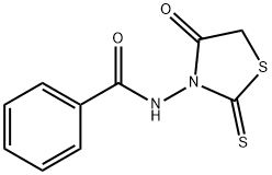 N-(4-OXO-2-THIOXO-THIAZOLIDIN-3-YL)-BENZAMIDE Struktur