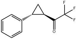 Ethanone, 2,2,2-trifluoro-1-(2-phenylcyclopropyl)-, (1R-trans)- (9CI) Struktur