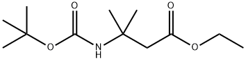 ethyl 3-(tert-butoxycarbonylaMino)-3-Methylbutanoate Struktur