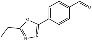 2-Ethyl-5-(4-formylphenyl)-1,3,4-oxadiazole Struktur