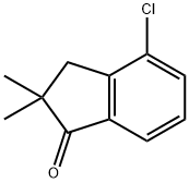 4-CHLORO-2,3-DIHYDRO-2,2-DIMETHYL-1H-INDEN-1-ONE Struktur