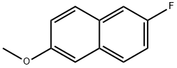 2-fluoro-6-methoxynaphthalene Struktur