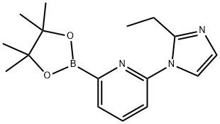 6-(2-ETHYLIMIDAZOL-1-YL)PYRIDINE-2-BORONIC ACID PINACOL ESTER Struktur