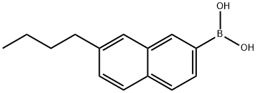 (7-Butyl-2-naphthalenyl)boronic Acid
 Struktur