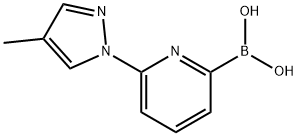 6-(4-METHYL-1H-PYRAZOL-1-YL)PYRIDINE-2-BORONIC ACID Struktur