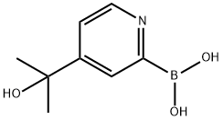 4-(2-Hydroxypropan-2-yl)pyridine-2-boronic acid Struktur