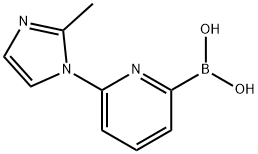 6-(2-METHYLIMIDAZOL-1-YL)PYRIDINE-2-BORONIC ACID Struktur