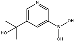 5-(2-HYDROXYPROPAN-2-YL)PYRIDIN-3-YLBORONIC ACID Struktur