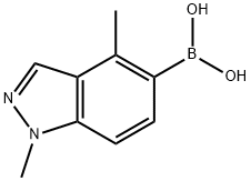 1,4-Dimethyl-1H-indazole-5-boronic acid Struktur