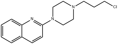 4-(chloropropyl)-1-(2-quinolyl)piperazine Struktur