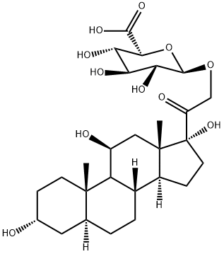 allo-Tetrahydrocortisol 21-Glucuronide Struktur