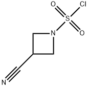 3-Cyano-1-azetidinesulfonylchloride Struktur