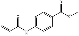 Benzoic acid, 4-[(1-oxo-2-propenyl)amino]-, methyl ester (9CI) Struktur