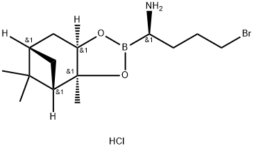 4,6-METHANO-1,3,2-BENZODIOXABOROLE-2-METHAMINE,AR-(3-BROMOPROPYL)BORONIC ACID (1S,2S,3R,5S)-(+)-2,3-PINANEDIOL ESTER Struktur