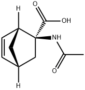 Bicyclo[2.2.1]hept-5-ene-2-carboxylic acid, 2-(acetylamino)-, (1R-exo)- (9CI) Struktur