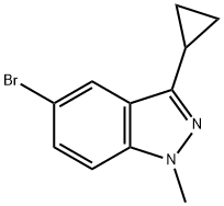 5-Bromo-3-cyclopropyl-1-methylindazole Struktur