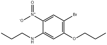 4-Bromo-2-nitro-5-propoxy-N-propylaniline Struktur