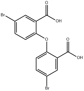 Di(4-bromo-2-carboxyphenyl) ether Struktur