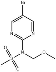 N-(5-Bromopyrimidin-2-yl)-N-(methoxymethyl)methanesulfonamide Struktur