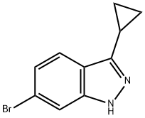 6-Bromo-3-cyclopropyl-1H-indazole Struktur