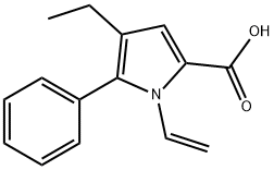 4-ETHYL-5-PHENYL-1-VINYL-1H-PYRROLE-2-CARBOXYLIC ACID Struktur