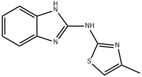 2-(2'-benzimidazolyl)amino-4-methylthiazole Struktur