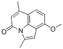 2,6-dimethyl-9-methoxy-4H-pyrrolo(3,2,1-ij)quinolin-4-one Struktur