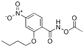 N-(Acetoxy)-N-butoxy-4-nitrobenzamide Struktur