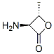 2-Oxetanone,3-amino-4-methyl-,(3S-trans)-(9CI) Struktur