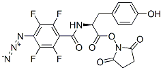 succinimidyl N-(4-azido-2,3,5,6-tetrafluorobenzoyl)tyrosinate Struktur