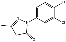 2-(3,4-dichlorophenyl)-2,4-dihydro-5-methyl-3H-pyrazol-3-one Struktur