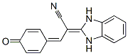 2-(1,3-dihydrobenzoimidazol-2-ylidene)-3-(4-oxo-1-cyclohexa-2,5-dienyl idene)propanenitrile Struktur