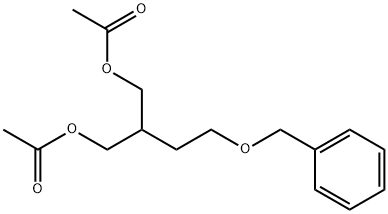 2-(ACETOXYMETHYL)-4-(BENZYLOXY)BUTYL ACETATE Struktur