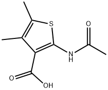 2-ACETYLAMINO-4,5-DIMETHYL-THIOPHENE-3-CARBOXYLIC ACID Struktur