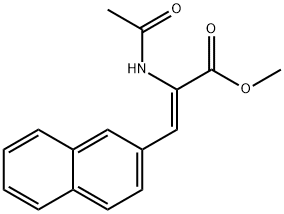 METHYL 2-ACETAMIDO-3-(2-NAPHTHYL)PROPENOATE Struktur