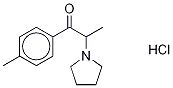 4'-Methyl-α-pyrrolidinopropiophenone Hydrochloride Struktur