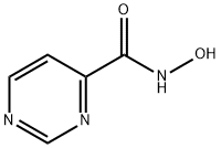 4-Pyrimidinecarboxamide, N-hydroxy- (9CI) Struktur