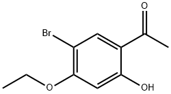 ETHANONE, 1-(5-BROMO-4-ETHOXY-2-HYDROXYPHENYL) Struktur