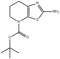 2-AMino-6,7-dihydro-5H-thiazolo[5,4-b]pyridine-4-carboxylic acid tert-butyl ester Struktur