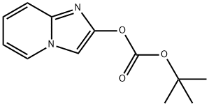 Carbonic acid tert-butyl ester iMidazo[1,2-a]pyridin-2-yl ester Struktur