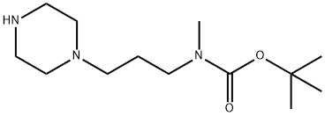 Methyl-(3-piperazin-1-yl-propyl)-carbaMic acid tert-butyl ester Struktur