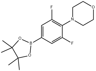 3,5-Difluoro-4-Morpholinophenylboronic Acid Pinacol Ester Struktur