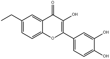 2-(3,4-Dihydroxyphenyl)-6-ethyl-3-hydroxy-4H-chroMen-4-one Struktur